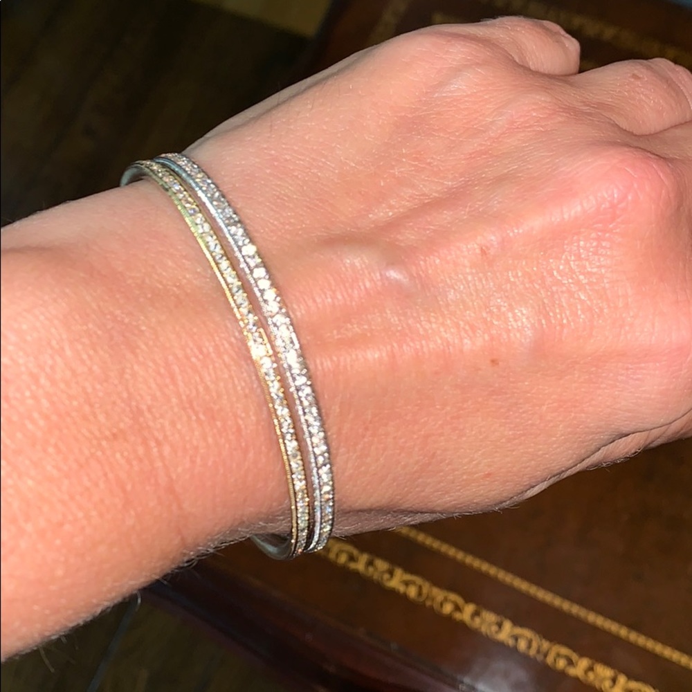 Infinity crystal bangles